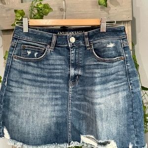 American Eagle Distressed Mini Skirt- Size 10